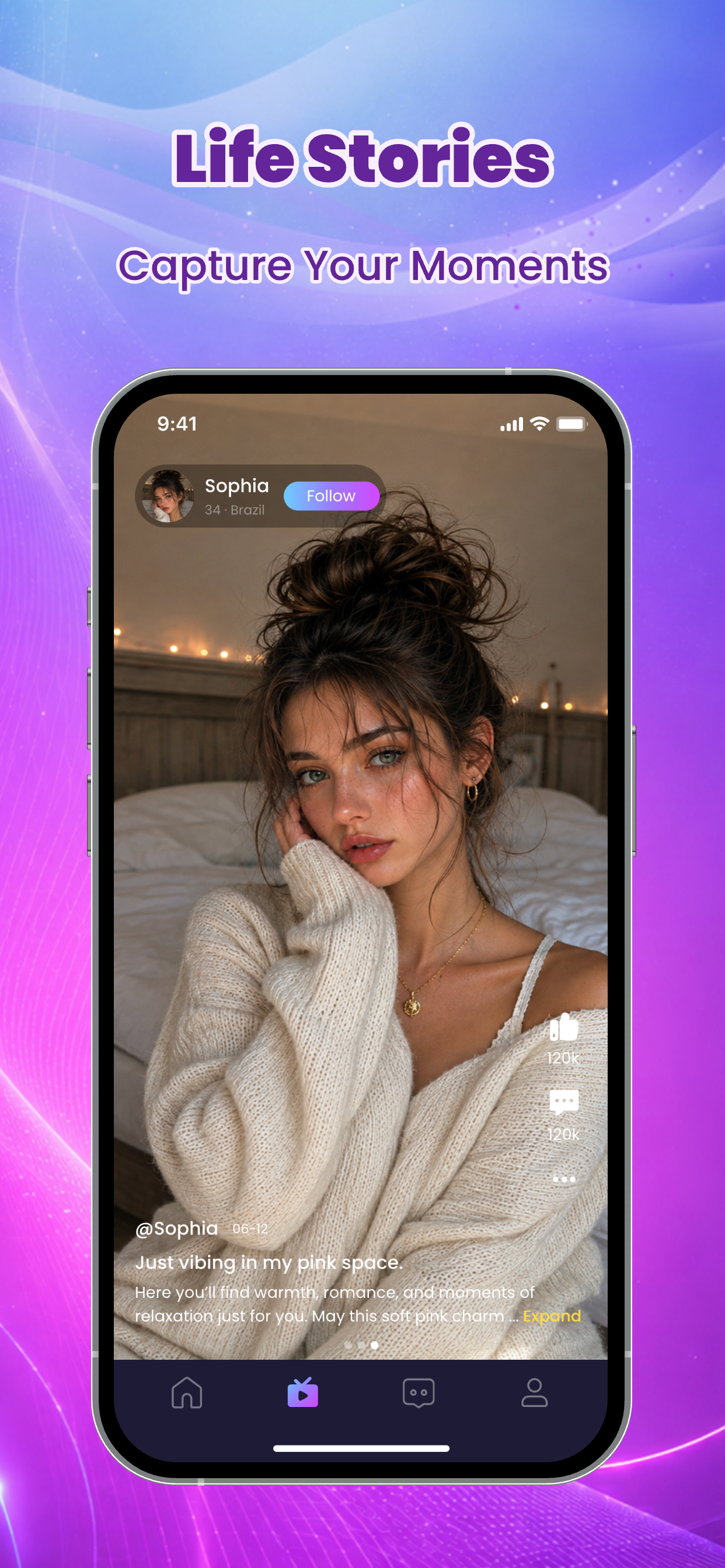Share life stories on Sonnet