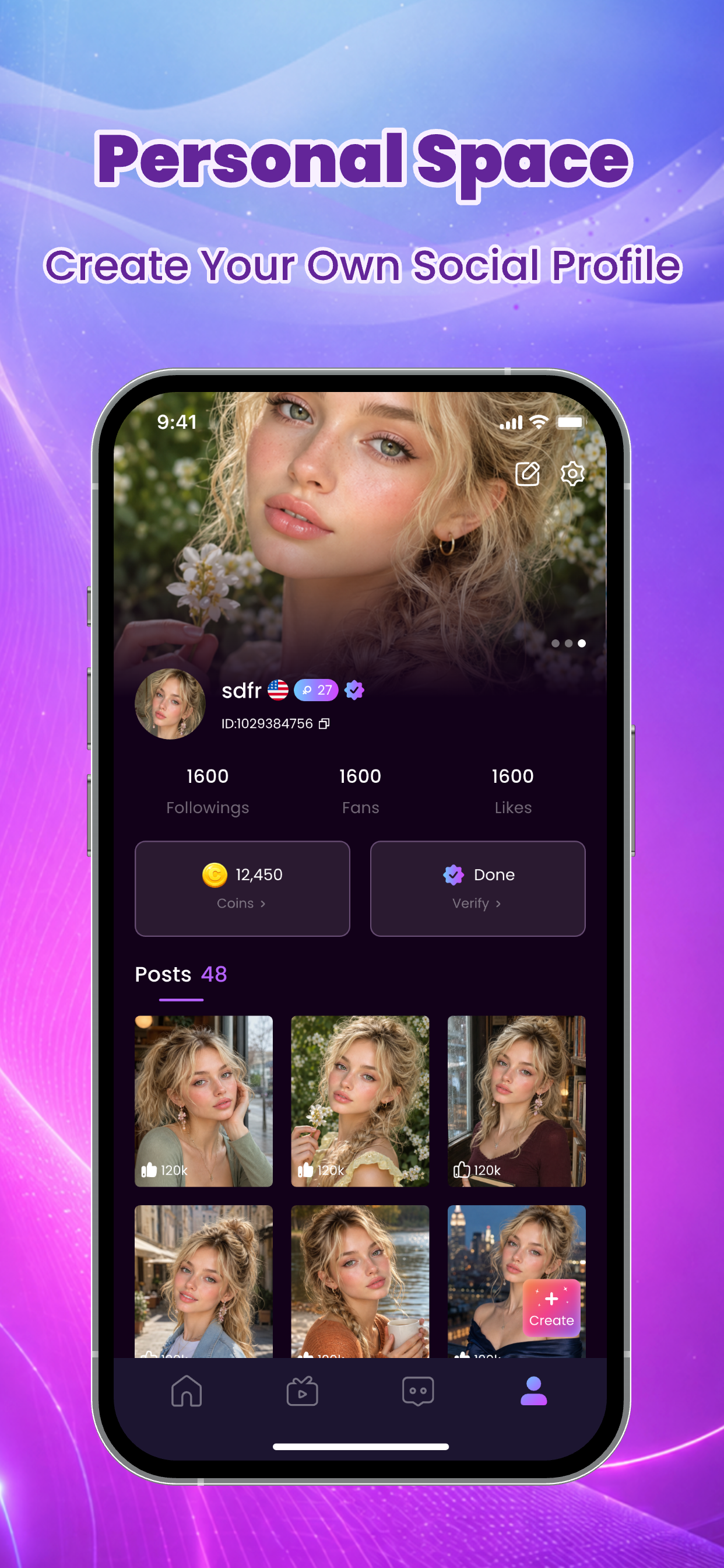 Create your profile on Sonnet